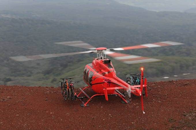 Bell 407 with Mountain Bike Attachment